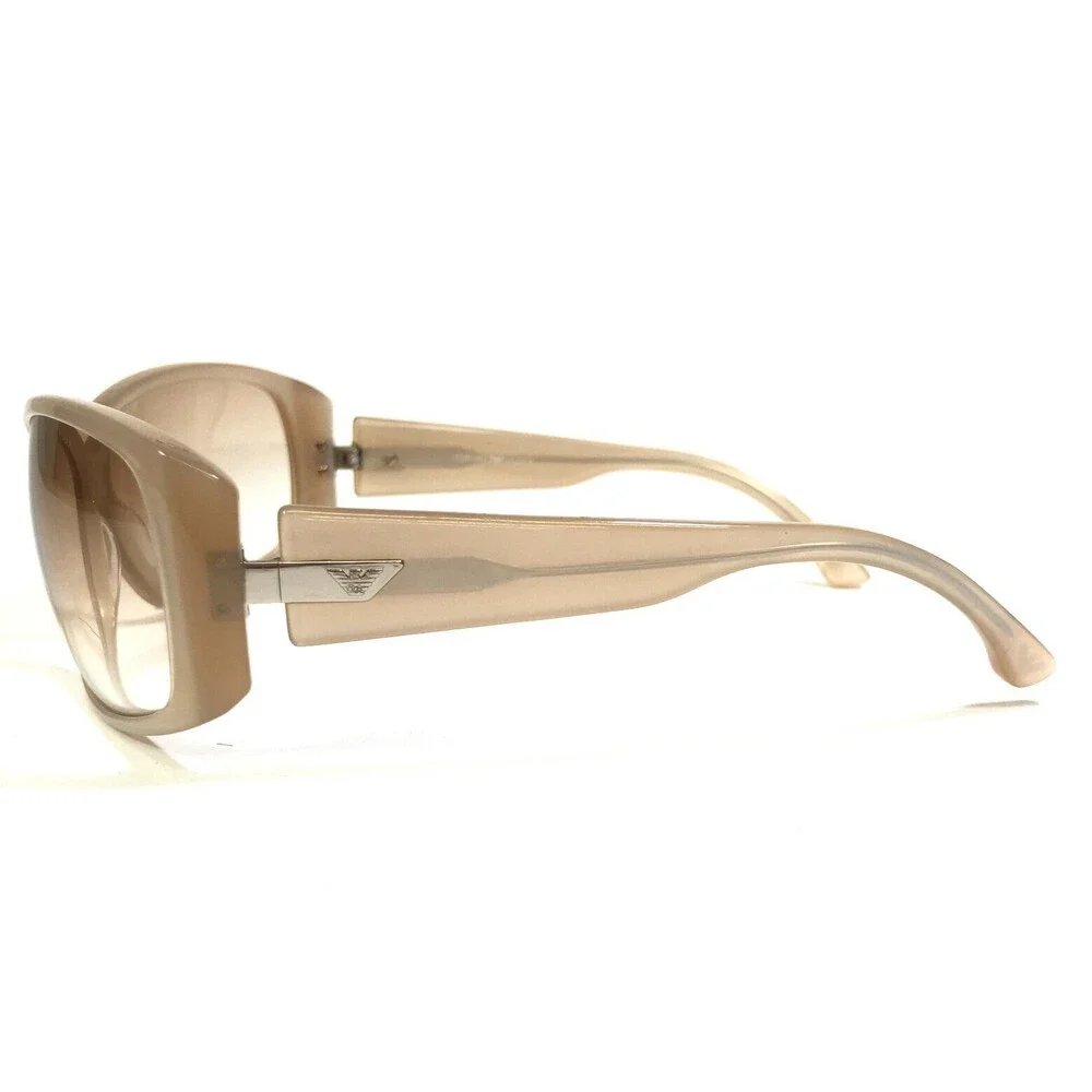 Emporio Armani Sunglasses EA9302/S BCRS7 Nude Wrap Frames with Pink Lenses